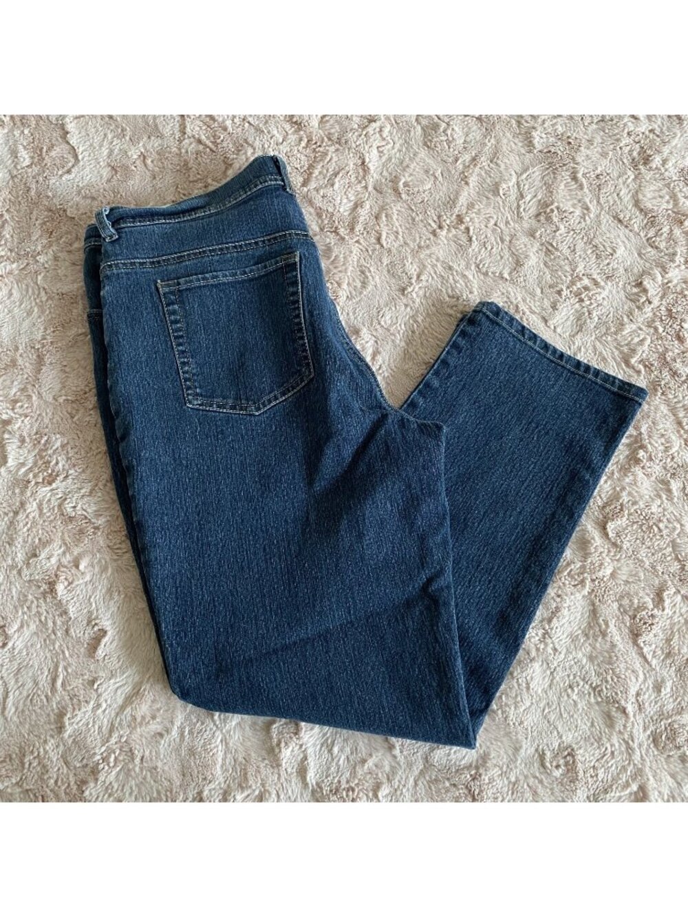 Gloria Vanderbilt Womens Size 14 Short Blue Jeans Straight Leg